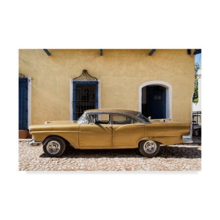 Philippe Hugonnard 'Classic Golden Car II' Canvas Art,12x19